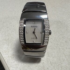 Rado Silver Women's Watch with Diamond Accents